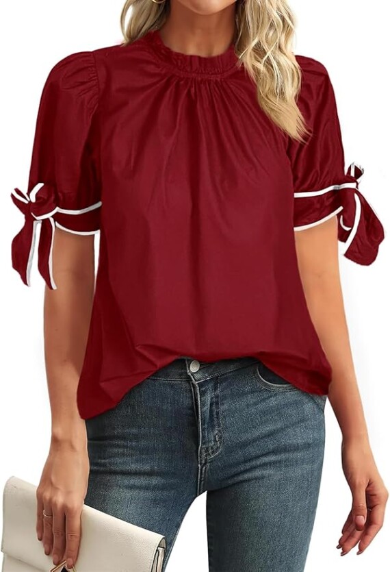 Blusa manga abombada
