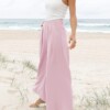 Pantalón ancho rosa
